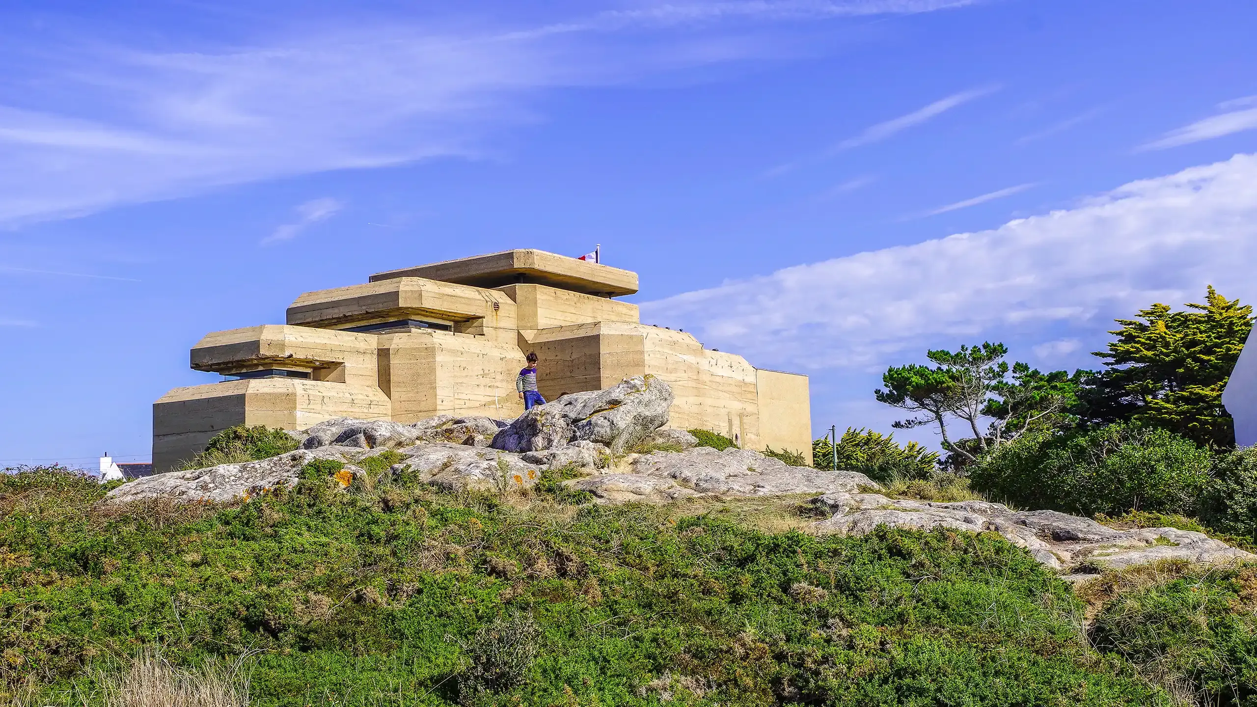 Le Grand Blockhaus de Batz sur mer à visiter en Loire-Atlantique avec le Pass patrimoine ©sybarite48 - Domaine public CC0