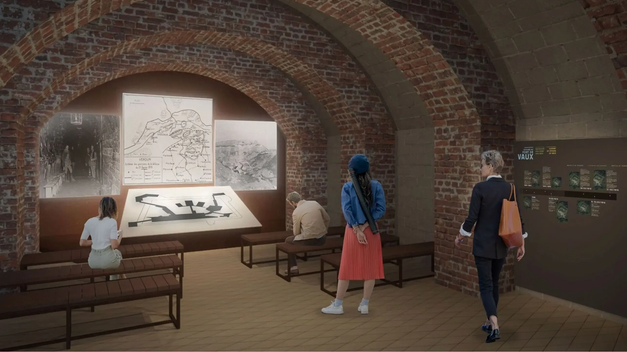 Intérieur du Fort de Vaux