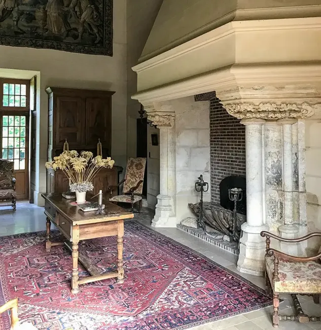 Grand salle du Château de Germolles © Matthieu Pinette