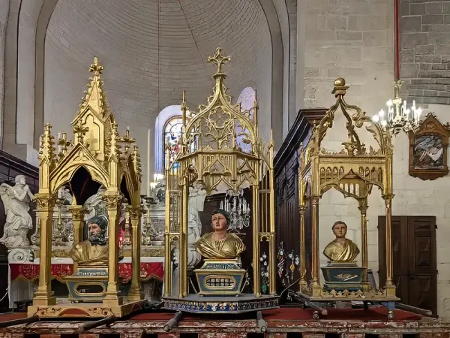 Reliquaires des Saints Martyrs © Abbaye de Caunes-Minervois
