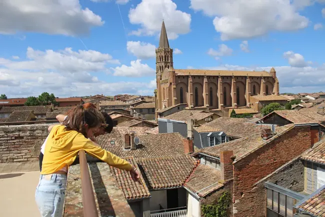 La vue sur la terrasse de la Maison Fermat © Fermat Science