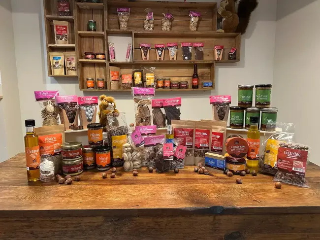 Spécialités de la maison de la noisette © Maison de la noisette