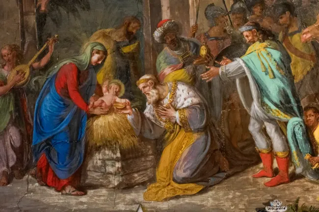 La fresque de la Nativité © Communauté du chemin neuf