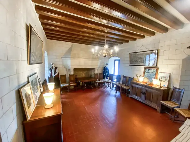 La salle à manger du château de Pornic © Robert de Vogüe