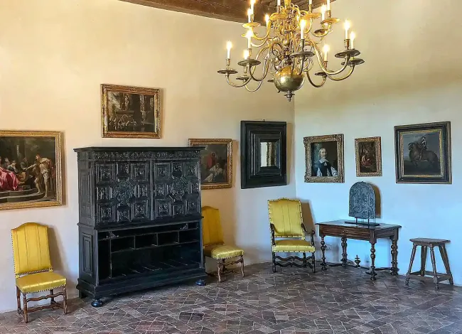 Château de Bournazel : Chambre des Héros Romains © Château de Bournazel