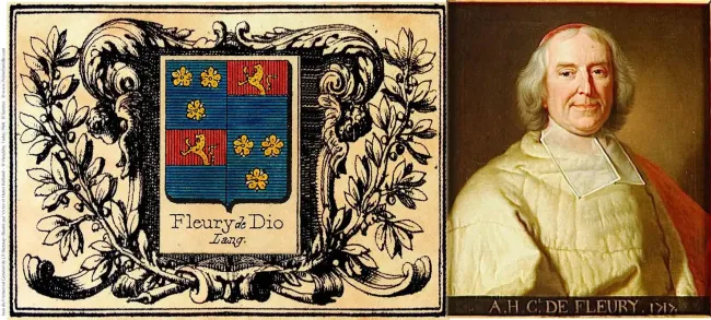 Cardinal et armoiries de Fleury