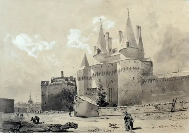 Le châtelet au XIXe siècle ©Léon Gauterel
