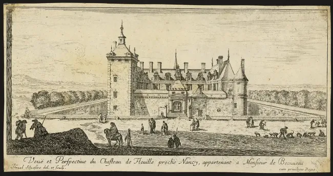 Chateau de Fléville - Milieu du XVIIe siècle ©Israel Silvestre