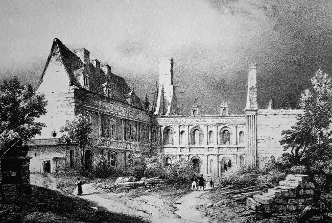 Château de Bournazel : gravure c.1850 © Château de Bournazel