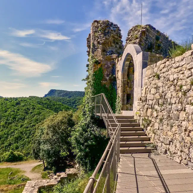 Chateau de Termes_La rampe d'accès ©Hannes Ceulemans