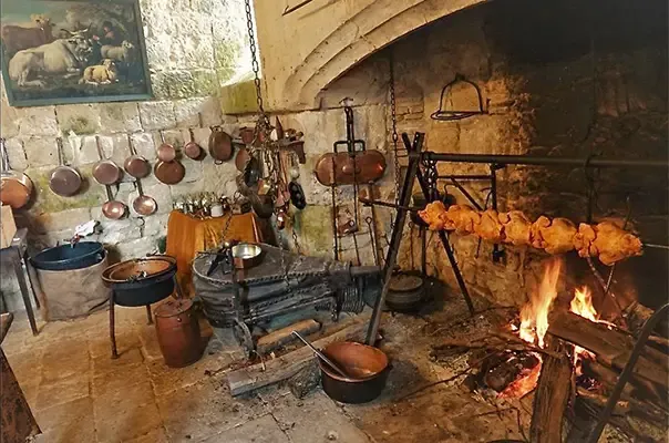 Cuisine du Château de Flamarens. ©Mh GADEL