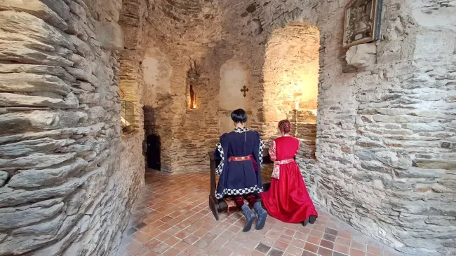 Chapelle seigneuriale du Château de Belcastel © Laura Bonvoisin