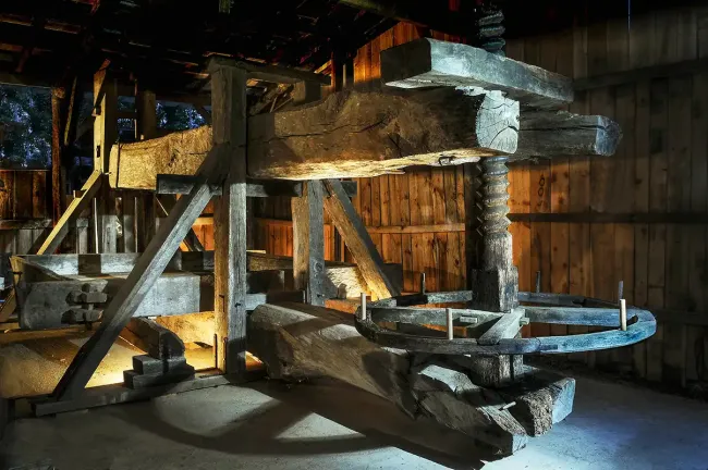 Pressoir à taisson du musée du Paysan gascon © Musée du Paysan gascon