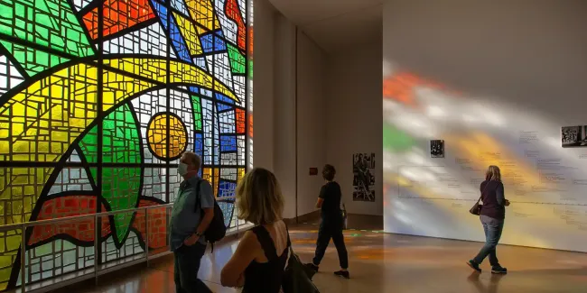 Intérieur du musée national Fernand Léger © Musées nationaux du XXe siècle des Alpes-Maritimes / Gilles Erhentrant