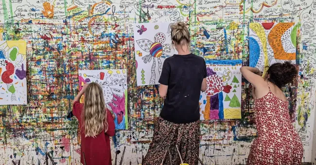 Atelier pédagogique du musée national Fernand Léger © Musées nationaux du XXe siècle des Alpes-Maritimes