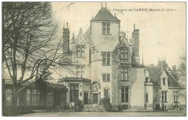 Le château de Candé en 1908