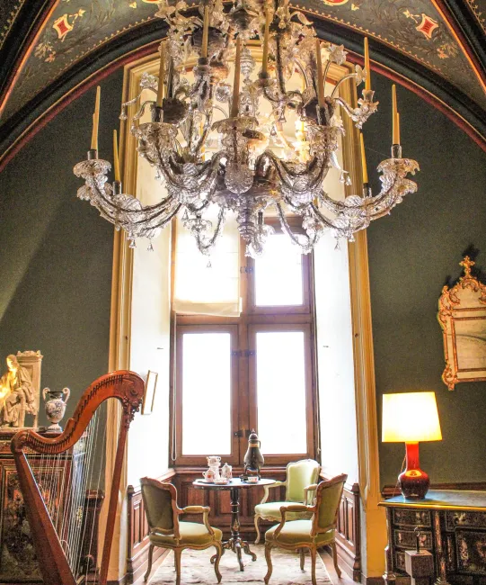 Salon de musique du château de Montreuil-Bellay © Marie-Guilhem de Valbray